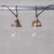 Metal Mid-Century French Bell Shaped Clear Glass and Brass Pendants, Set of 2 For Sale - Image 7 of 7