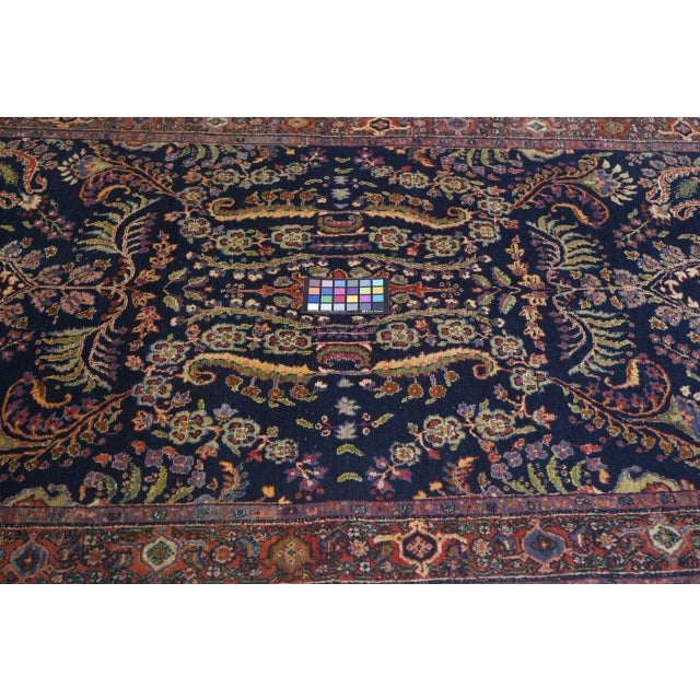 Antique Mohajeran Sarouk Rug 4'5'' x 6'8'' For Sale - Image 10 of 10