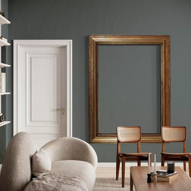 Vintage Italian Frame in Gilded Wood, 1950 For Sale - Image 12 of 14
