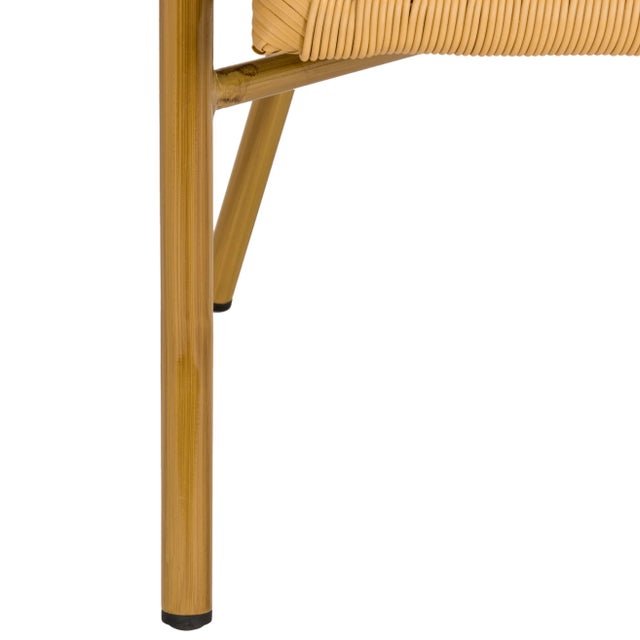 Ecru Outdoor Stacking Armchair in Natural & Light Brown - a Pair For Sale - Image 8 of 10