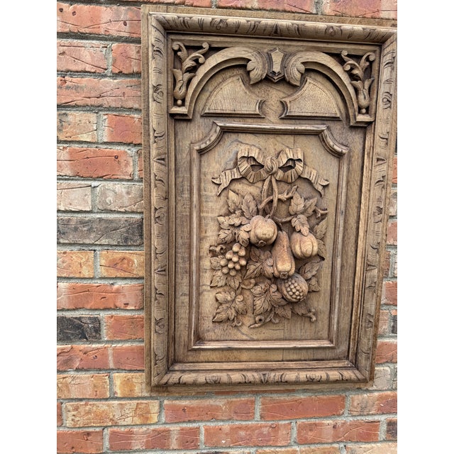 Vintage French Wood Carved Panel For Sale In Nashville - Image 6 of 8