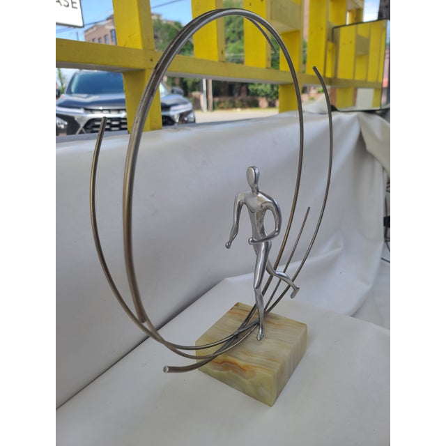 Signed C. Jere Running Man Sculpture For Sale - Image 9 of 10