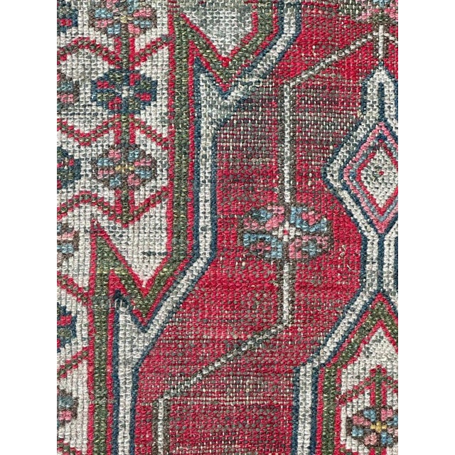 Vintage Rustic Distressed Mazlaghan Rug, 1950s For Sale - Image 6 of 16