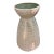 Large Robin’s Egg Blue/White and Brushed Gold Distressed Ceramic Vase | Textured Floor Vase For Sale