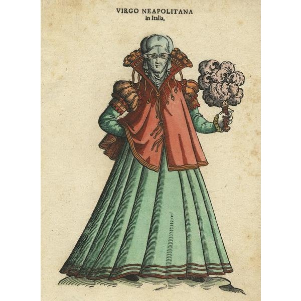Virgin Woman from Naples, 1577, Paper For Sale - Image 3 of 6