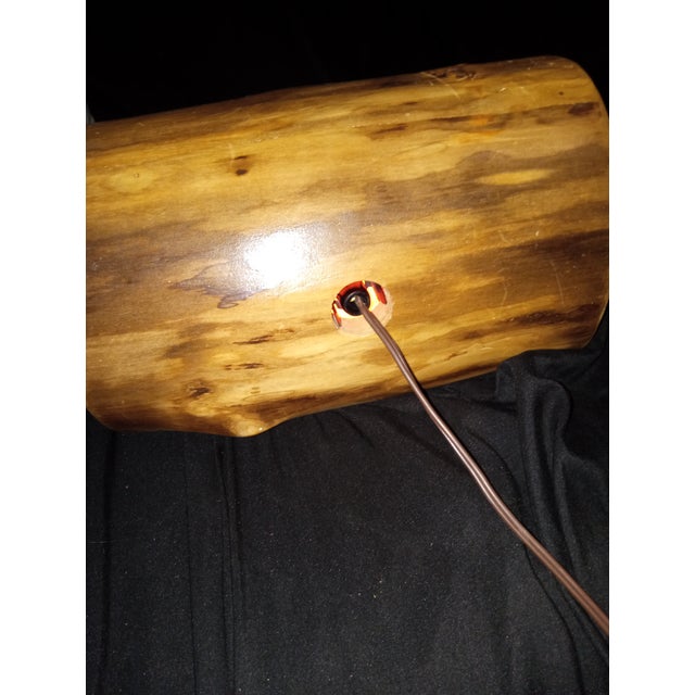 Nature Vintage Nature Turns Aspen Wood Log Jewelry Box – Handcrafted Bandsaw Box With Red Felt Lining and Rustic Detail For Sale - Image 4 of 5