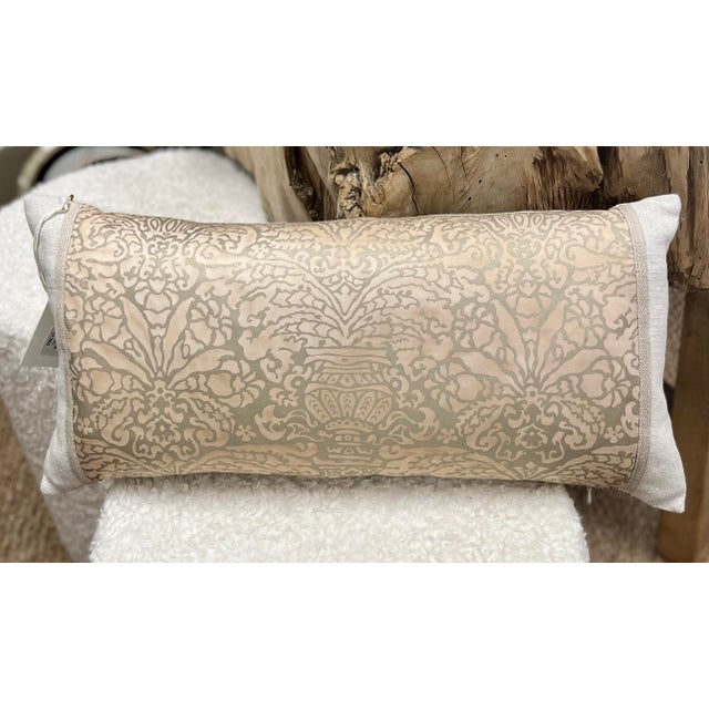 Salmon Fortuny Skinny Lumbar Pillow Chairish