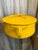 Jens H. Quistgaard (1919-2008), Midcentury Modern era, made in Denmark, lidded enameled pot in bright yellow.