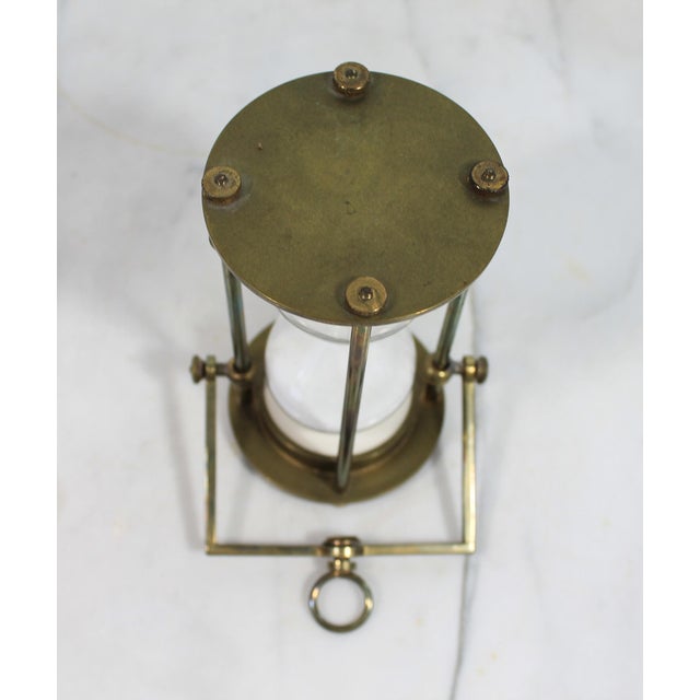 Mid-Century Modern Vintage Hangable Brass Hourglass - Egg Timer For Sale - Image 3 of 8