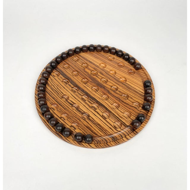 Italian Wood Solitaire Checkers Game from Artek, 1970s For Sale - Image 6 of 18