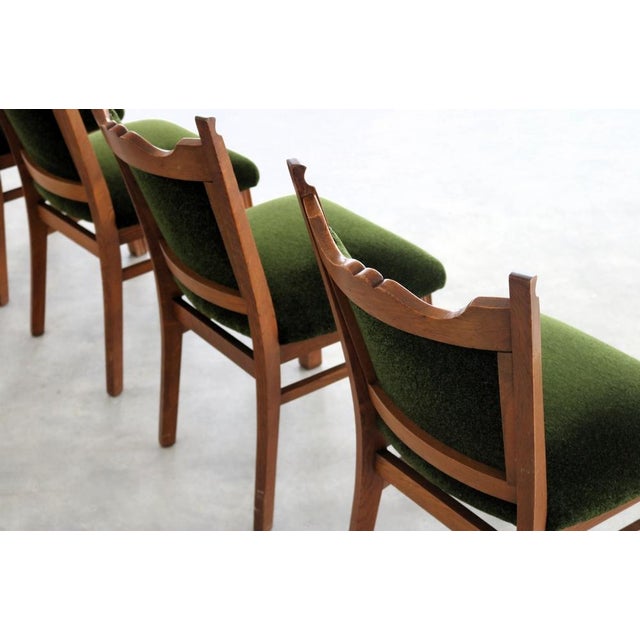 Wood Art Deco Dining Chairs, 1940s, Set of 4 For Sale - Image 7 of 14