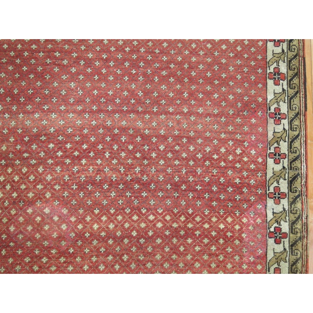 Textile Vintage Zabihi Collection Crimson Turkish Anatolian Rug - 7' x 9'7" For Sale - Image 7 of 7