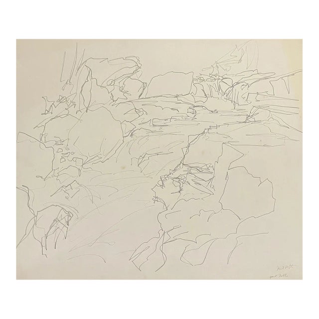 1960s Neil Meitzler Granite Falls Washington Drawing For Sale