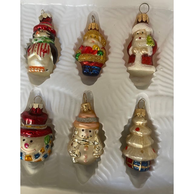 Traditional 1970s Miniature Old World German Christmas Ornaments Figurines - Set of 6 For Sale - Image 3 of 3