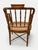 Century Furniture Century Chair Co. Faux Bamboo and Caned Seat Regency Tub Chair For Sale - Image 4 of 5