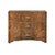 Brown Matthew Izzo Home Plymouth Dark Burlwood Three Drawer Chest With Acrylic and Brass Drawer Pulls For Sale - Image 8 of 8