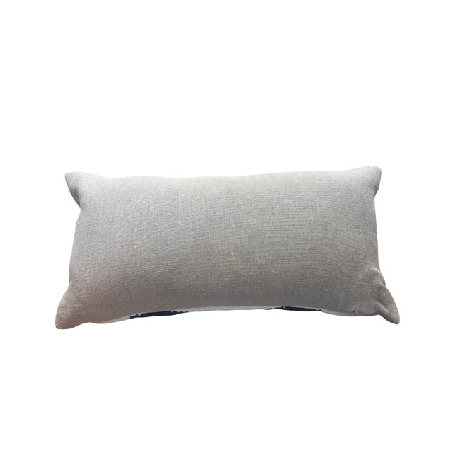 Mid-Century Modern Schumacher Tulip Flamestitch Pillow For Sale - Image 3 of 3