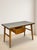 Vintage Brown Wooden Desk, 20th Century For Sale - Image 6 of 9