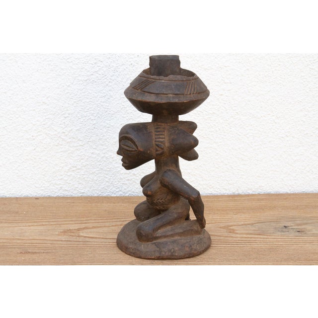 African Luba Tribe Carved Offering Vessel For Sale - Image 10 of 11