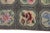 1930s Gray Roses Folk Art Antique American Hooked Rug 5'10" X 7'6" Woven Cotton Carpet For Sale - Image 9 of 12
