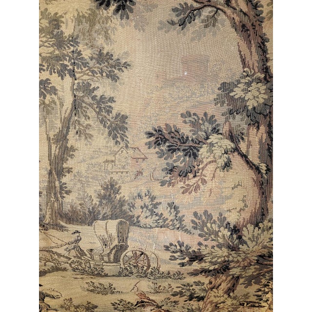 1930s French Country Scene Tapestry For Sale In West Palm - Image 6 of 9