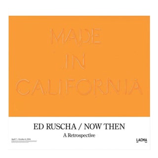 Ed Ruscha Made in California Official Exhibition Poster For Sale