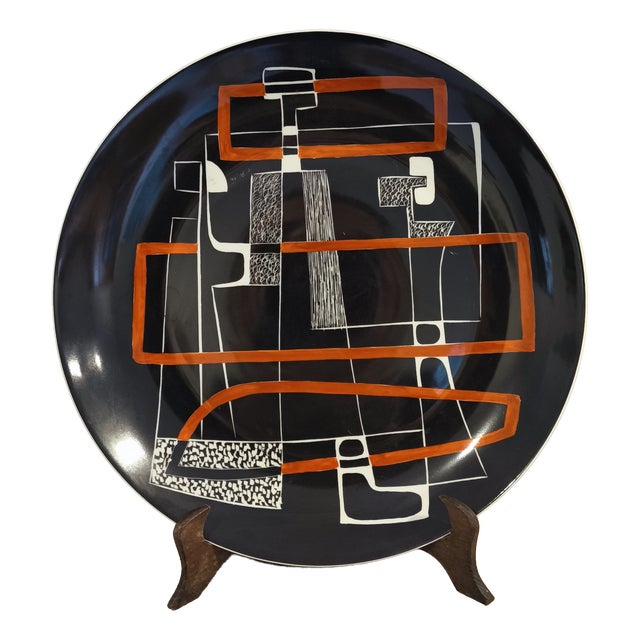 Karolina Decorative Plate in Porcelain, 1960s For Sale
