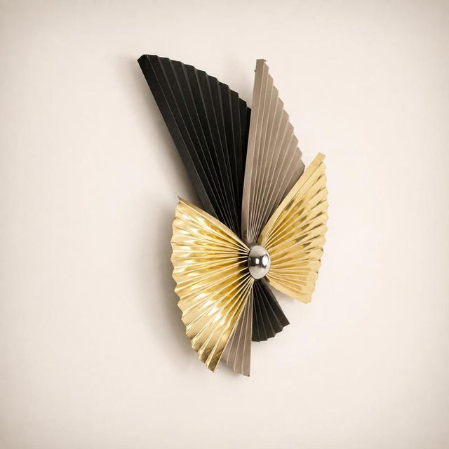 Curtis Jere, Wall Sculpture, USA, 1992, Brass For Sale - Image 5 of 10