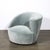 Sky Blue Pair of Powder Blue Mohair Velvet Swiveling "Nautilus" Chairs by Vladimir Kagan For Sale - Image 8 of 15
