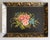 Metal Vintage French Black Hand Painted Floral Gilt Tole Tray For Sale - Image 7 of 7