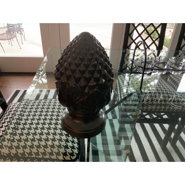 1980s Oversize Painted Porcelain Architectural Object For Sale - Image 10 of 11