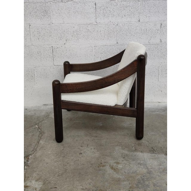 Wood Carimate Armchair 930 by Vico Magistretti for Cassina, Italy, 1963 For Sale - Image 7 of 14