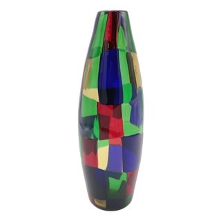 1980s "Pezzato" Vase by Fulvio Bianconi for Venini For Sale