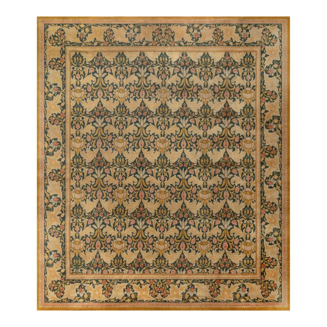 Doris Leslie Blau Vintage 1930s William Morris Botanic Rug For Sale