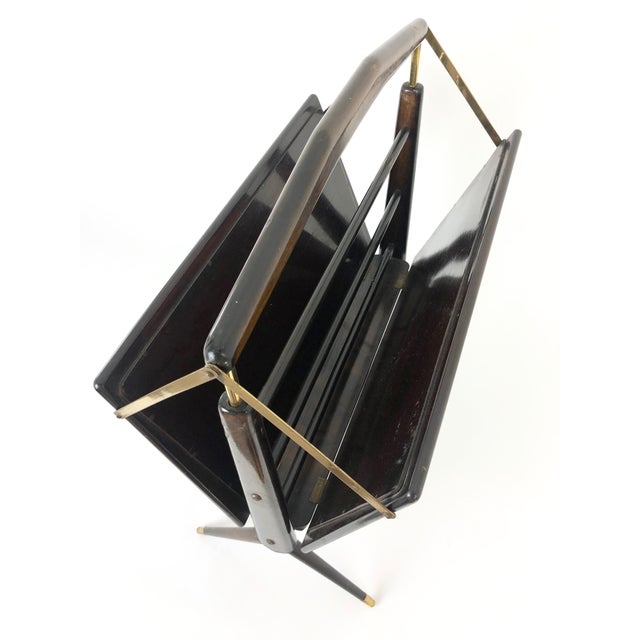 Mid-Century Italian Magazine Rack in Ico Parisi Style For Sale - Image 14 of 18