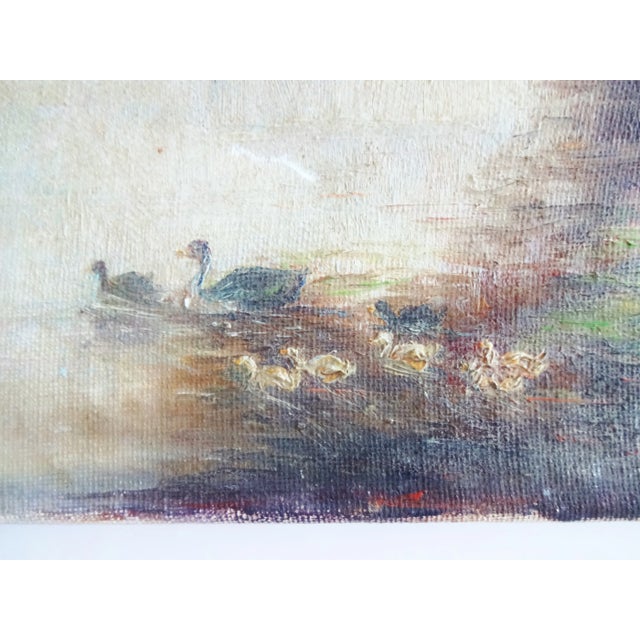 French Country Late 19th Century Antique Louis Jacques Dupuy French Landscape Oil Painting For Sale - Image 3 of 10