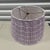 Lilac and White Ikat Silk Pleated Lamp Shade 11top x 14 bottom x 8.5h