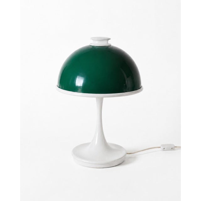 Mushroom-Shaped Table Lamp in Green Methacrylate by Lyma, 1960s For Sale - Image 10 of 10
