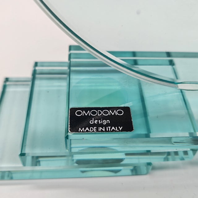 Vintage Crystal Table Clock by Omodomo, 1970s For Sale - Image 6 of 7