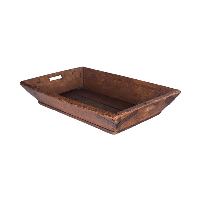Rustic Late 19th Century Vintage Storting Tray With Banded Corners For Sale - Image 3 of 9