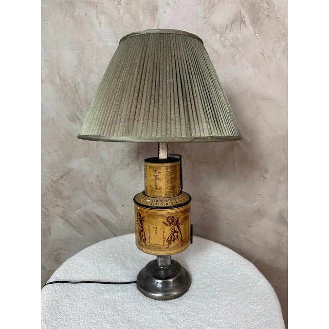 Calendar Table Lamp, 1920s For Sale - Image 12 of 18