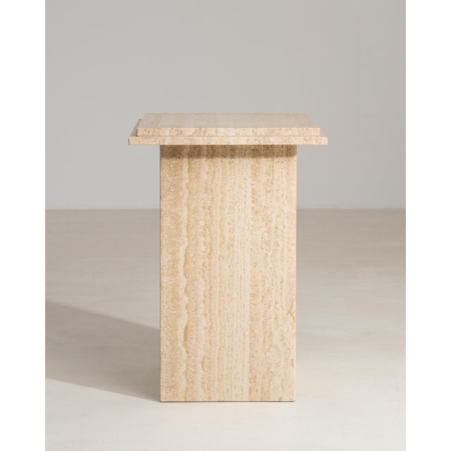 1970s Travertine Pedestal For Sale - Image 10 of 12