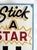 1950s Vintage Hand Painted Stick a Star Carnival Sign For Sale - Image 5 of 8