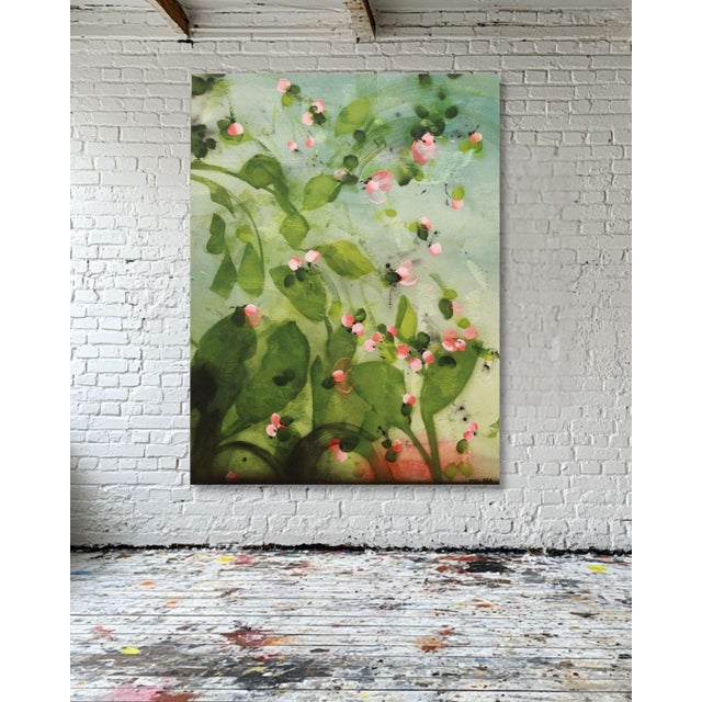 2020s She Never Grew Hair So Instead She Danced | Original 48x36 Abstract Botanical Painting | Mel Rea For Sale - Image 5 of 6
