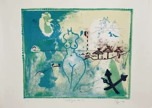 Mid 20th Century "Fruhung an Der See" Artist's Proof Numbered Print by Gisbert Pupp
