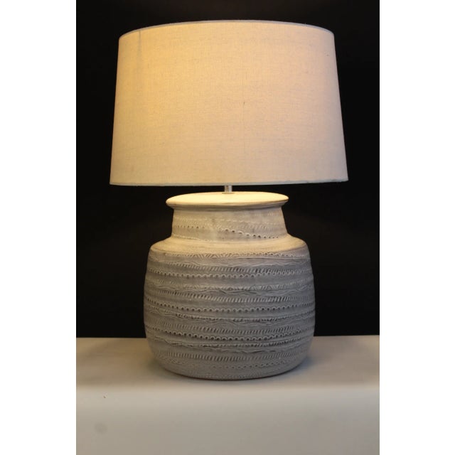 Mid 20th Century Karen Karnes Style Substantial Ceramic Lamp For Sale In Miami - Image 6 of 10