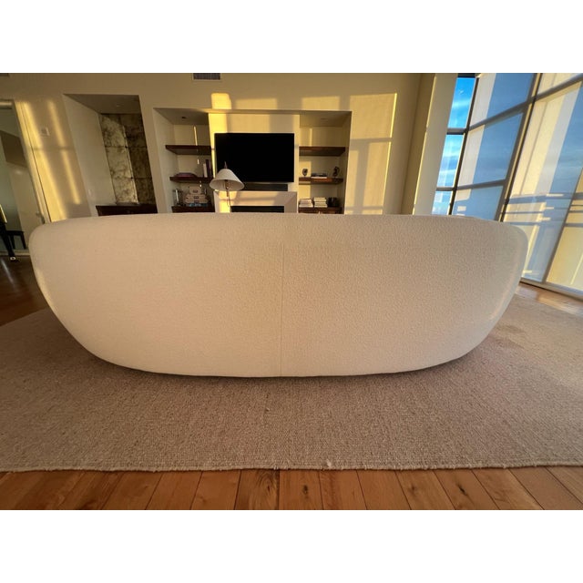 Restoration Hardware Sylvain Sofa Italian Bouclé in Natural Color For Sale - Image 10 of 10