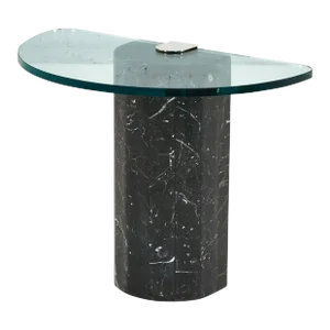 Italian Marble Brass and Glass Side Table by La Rosa, 1960