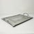 1950s Vintage Boho Chic Arts & Crafts Hand Wrought Etched Aluminum Serving Tray For Sale - Image 12 of 13