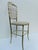 Decorative golden brass Italian design side chair by Giuseppe Gaetano Descalzi for Chiavari, Italy The chair dates back to...